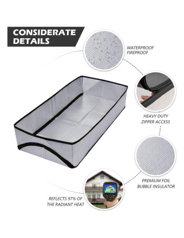 Cubierta de Aislamiento para Escaleras de Ático Mariposa 63.5x137.2 cm