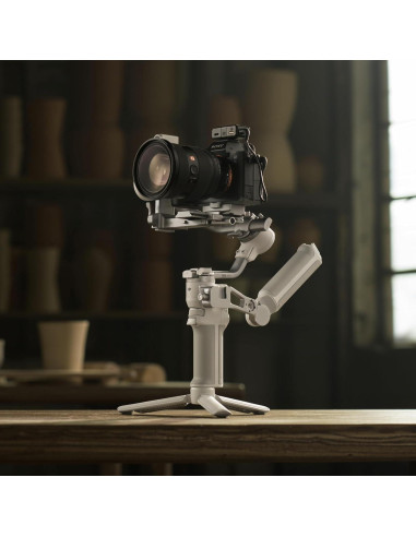Estabilizador Gimbal DJI RS 4 Mini 3 Ejes + Micrófono Inalámbrico