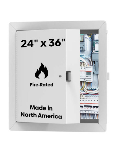 Puerta de Acceso Metálica Aislada 60x90 cm Mejor Acceso