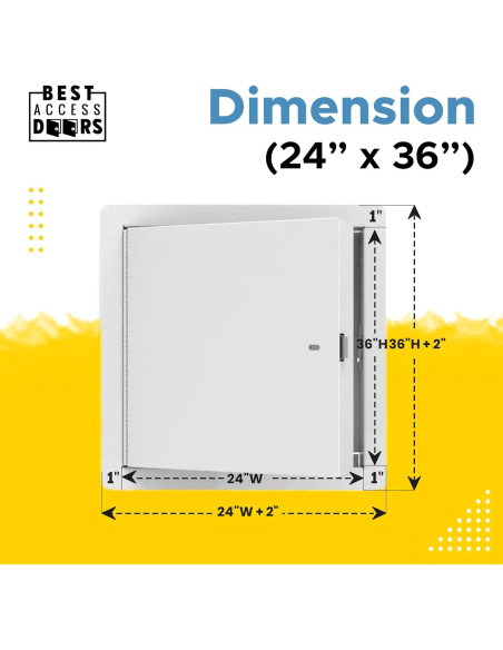 Puerta de Acceso Metálica Aislada 60x90 cm Mejor Acceso