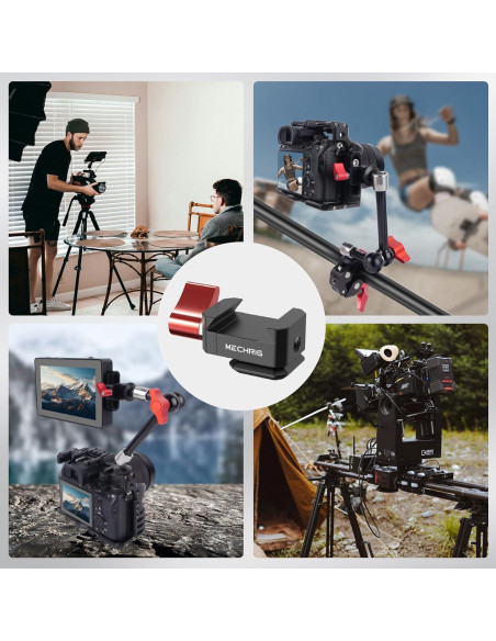 Abrazadera NATO Mechrig 62044 con tornillos 1/4 y 3/8 para estabilizadores Abrazadera NATO Mechrig 62044 con tornillos 1/4 y 3/8 para estabilizadores