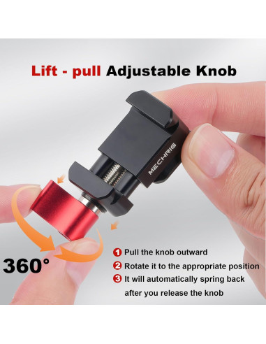 Abrazadera NATO Mechrig 62044 con tornillos 1/4 y 3/8 para estabilizadores