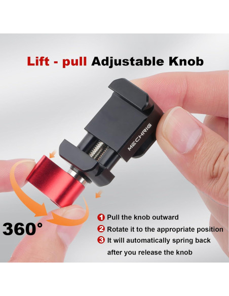 Abrazadera NATO Mechrig 62044 con tornillos 1/4 y 3/8 para estabilizadores Abrazadera NATO Mechrig 62044 con tornillos 1/4 y 3/8 para estabilizadores