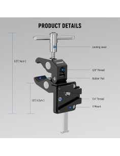 Abrazadera de Batería V-Lock NEEWER PS006 con Soporte 15mm 2