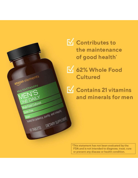 Multivitamina Diaria para Hombres Amazon Elements 65 Tabletas Multivitamina Diaria para Hombres Amazon Elements 65 Tabletas