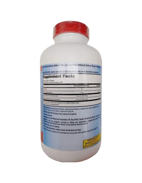 Glucosamina HCI Extra Fuerte Kirkland 1500 mg con MSM 375 Cápsulas