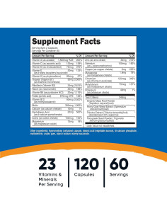 Multivitamina Nutricost para Hombres 120 Cápsulas - Vitaminas y Minerales 2