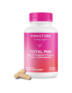 Suplemento PMS Pink Stork - 60 Cápsulas para Equilibrio Hormonal