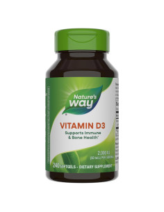 Vitamina D3 Extra Fuerte Nature's Way 2000 UI 240 Gelatinas