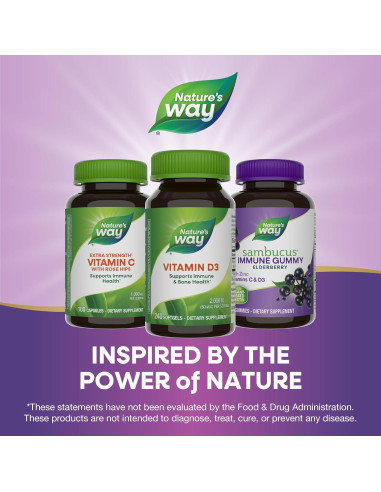 Vitamina D3 Extra Fuerte Nature's Way 2000 UI 240 Gelatinas
