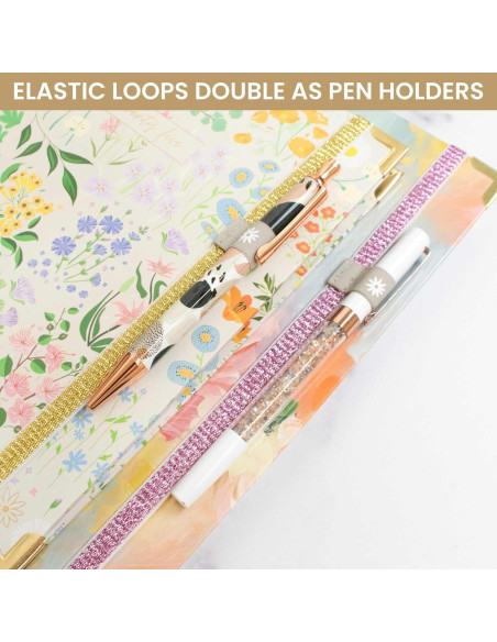 Bandas Elásticas Bloom Daily - Set de 3 Dorado, Rosa, Plateado