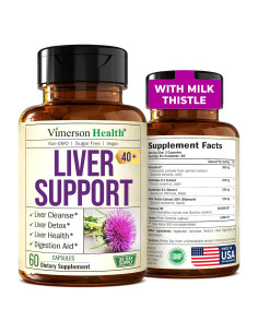 Suplemento de Cardo Mariano Vimerson Health 60 Cápsulas 40+