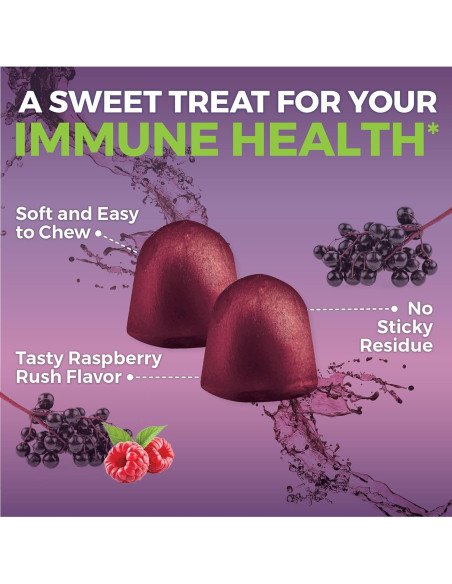 Gomitas de Saúco Orgánicas Viva Naturals 120 gomitas - Inmunidad