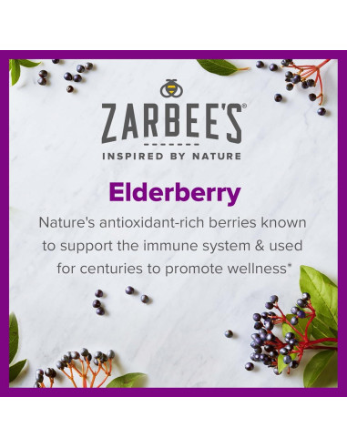 Suplemento Gummy Inmunológico Zarbee's 60 Unidades Sabor Baya