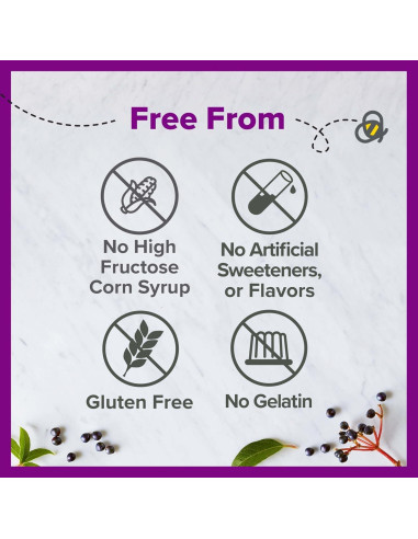 Suplemento Gummy Inmunológico Zarbee's 60 Unidades Sabor Baya