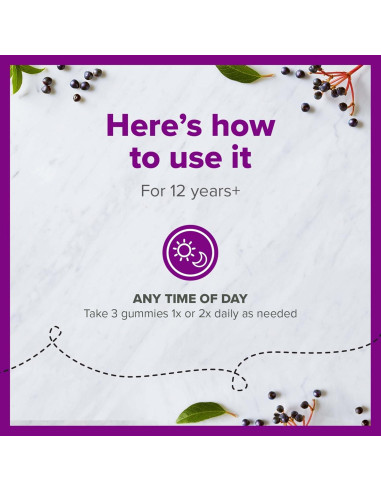 Suplemento Gummy Inmunológico Zarbee's 60 Unidades Sabor Baya