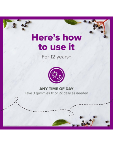 Suplemento Gummy Inmunológico Zarbee's 60 Unidades Sabor Baya