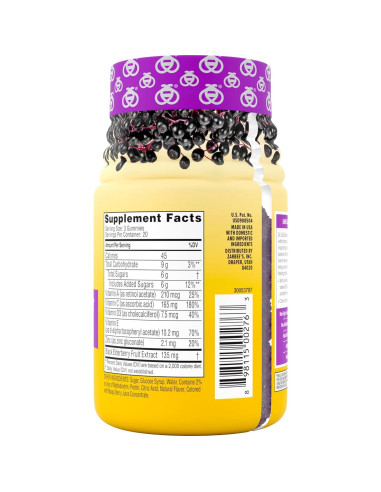 Suplemento Gummy Inmunológico Zarbee's 60 Unidades Sabor Baya