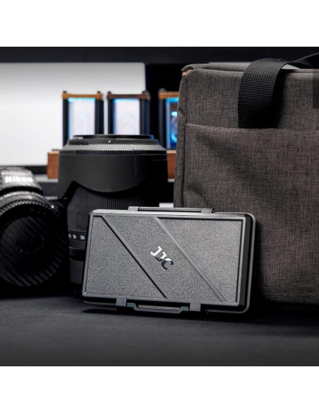 Soporte para 6 tarjetas XQD/CFexpress Tipo B JJC resistente al agua