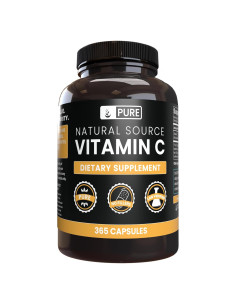 Vitamina C Pura 365 Cápsulas Sin Aditivos - Ingredientes Originales