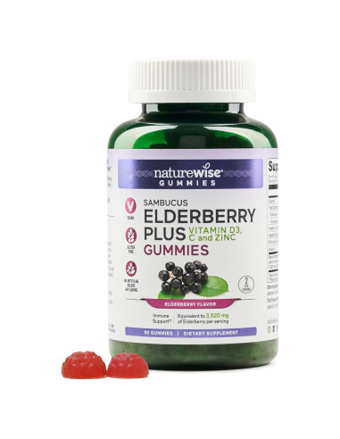 Gomitas de Saúco NatureWise 90 Conteo - Apoyo Inmunológico