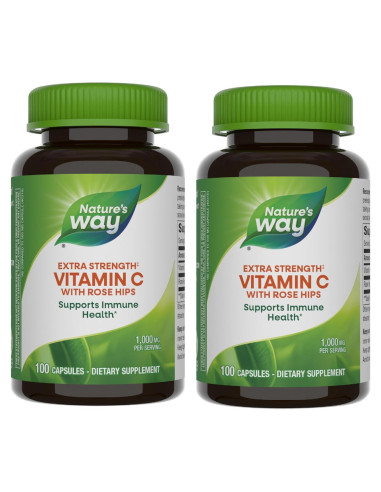 Vitamina C Extra Fuerte Nature's Way 1000 mg con Rosa Mosqueta