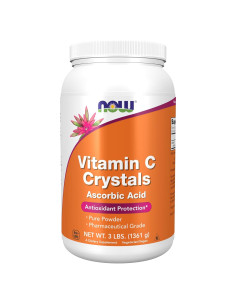 Cristales de Vitamina C NOW Foods 1.36 kg - Antioxidante