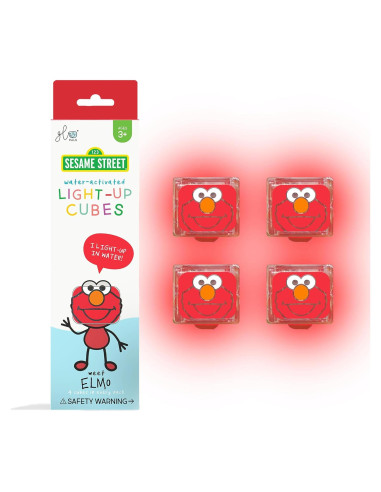 Glo Pals Elmo Cubos Iluminados Activados por Agua 6 Piezas
