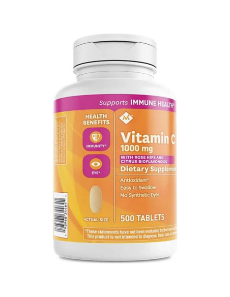 Vitamina C 1000 mg Member's Mark con Rosa Mosqueta y Bioflavonoides
