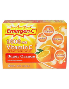 Emergen-C Super Naranja Vitamina C - 30 Sobres x 4 Paquetes