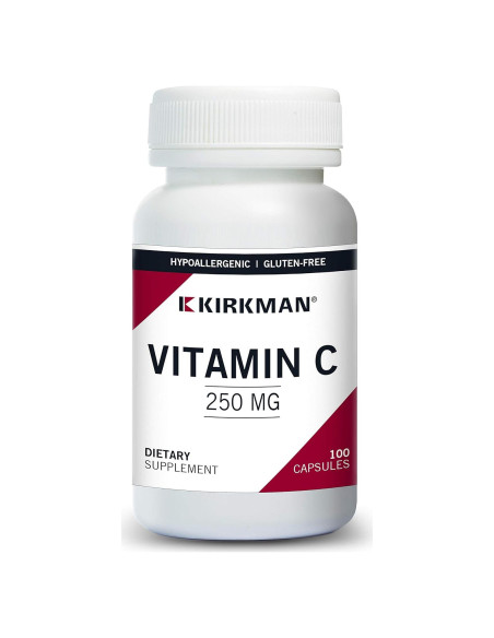 Vitamina C 250 mg Kirkman 100 cápsulas - Antioxidante