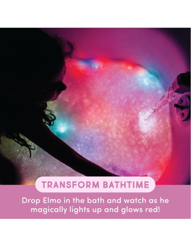 Glo Pals Elmo Cubos Iluminados Activados por Agua 6 Piezas