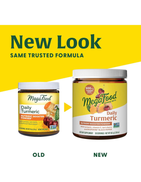 Suplemento de Cúrcuma MegaFood 59g - Vegano, Sin Alérgenos Suplemento de Cúrcuma MegaFood 59g - Vegano, Sin Alérgenos