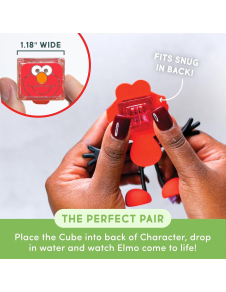 Glo Pals Elmo Cubos Iluminados Activados por Agua 6 Piezas