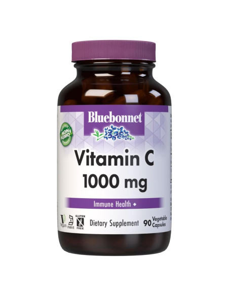 Cápsulas Vegetales Vitamina C 1000 mg Bluebonnet 90 Unidades