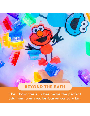 Glo Pals Elmo Cubos Iluminados Activados por Agua 6 Piezas