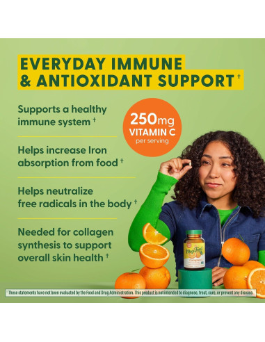 MegaFood Complejo C - Suplemento Vegano 250 mg - 30 Tabletas