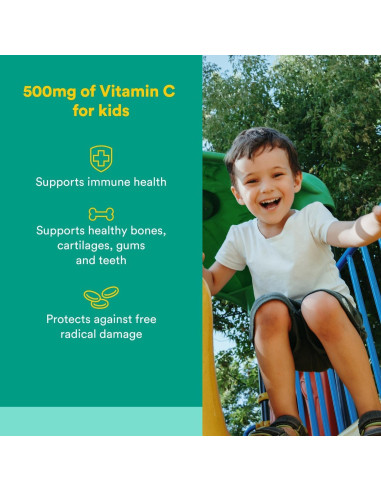 Vitamina C Masticable 500 mg Factores Naturales Tropical 180 Unidades