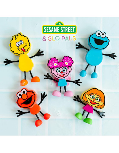 Glo Pals Elmo Cubos Iluminados Activados por Agua 6 Piezas