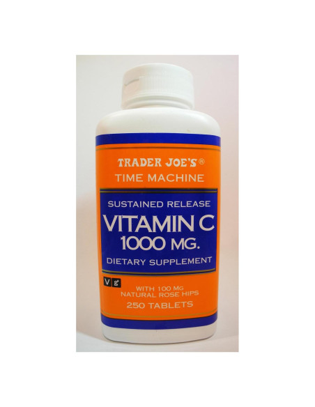 Suplemento de Vitamina C 1000mg Trader Joe's 250 Tabletas