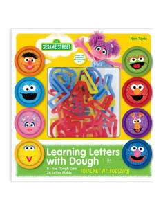 Set Educativo de Masa Plaza Sésamo - 8 Latas 28g y 26 Moldes