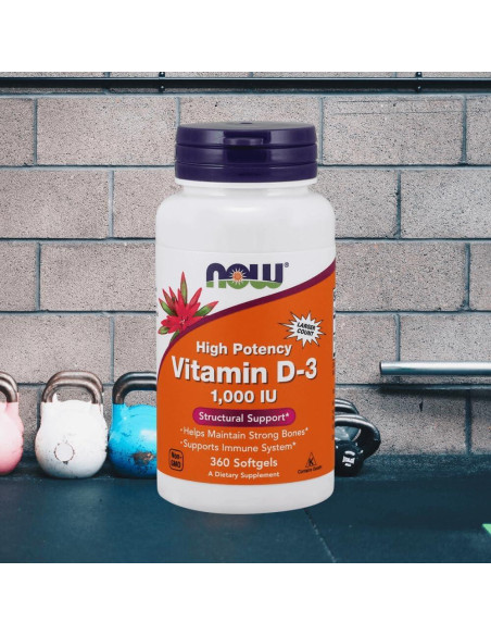 Vitamina D-3 1000 UI NOW - 360 Gelatinas Blandas Alta Potencia Vitamina D-3 1000 UI NOW - 360 Gelatinas Blandas Alta Potencia