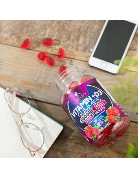 Suplemento Vitamina D3 Gummy 5000 IU Nature's Nutrition - 120 Gomas