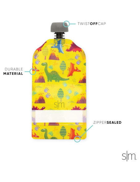 Bolsas Reutilizables de Comida Simple Modern 10-Pack 148 ml