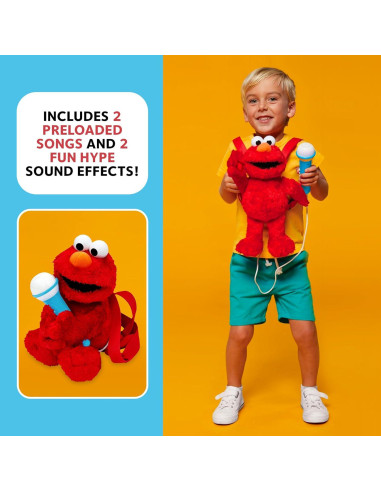 Juguete de Peluche Karaoke Singing Machine Elmo 21.6x19.1x22.9cm