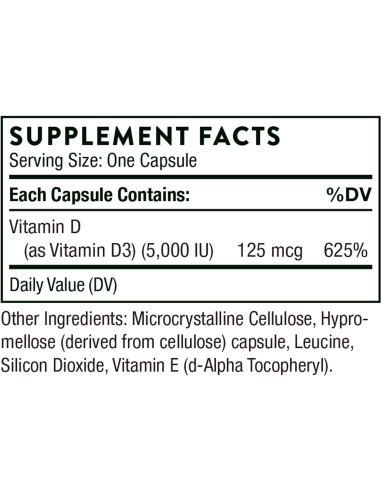 Paquete de Vitaminas Esenciales Thorne: Vitamina C y D-5000 - 60 Porciones