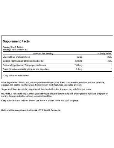 Suplemento Ipriflavona Swanson 120 Tabletas Salud Ósea