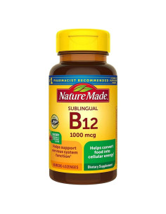 Nature Made B-12 1000 mcg Micro-Lozenges Cereza 50 Unidades x2