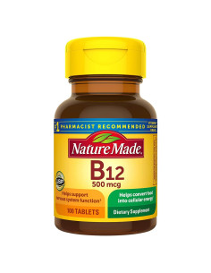 Nature Made Vitamina B12 500 mcg 200 Tabletas Suplemento
