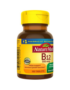 Nature Made Vitamina B12 500 mcg 200 Tabletas Suplemento 2